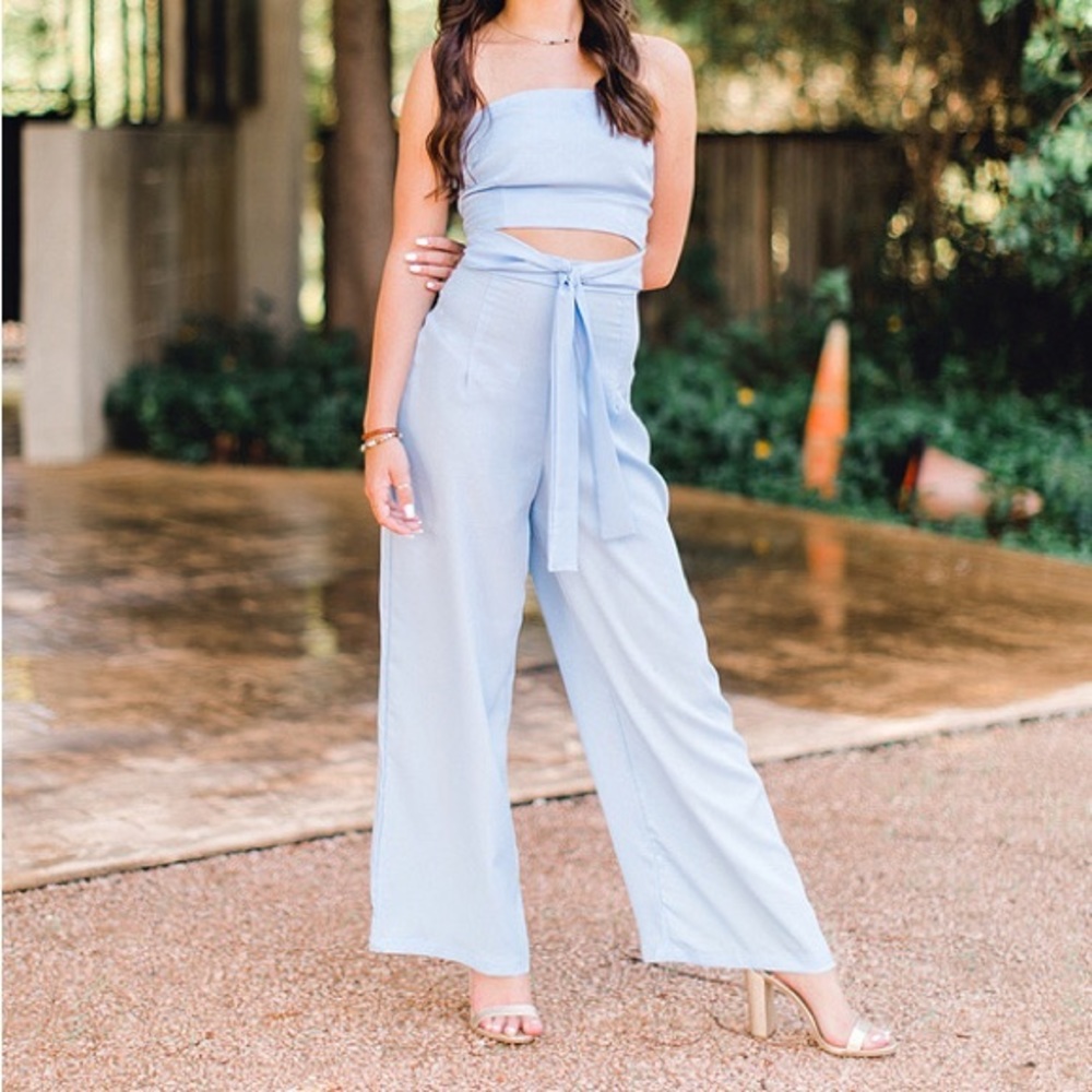 Strapless jumpsuit